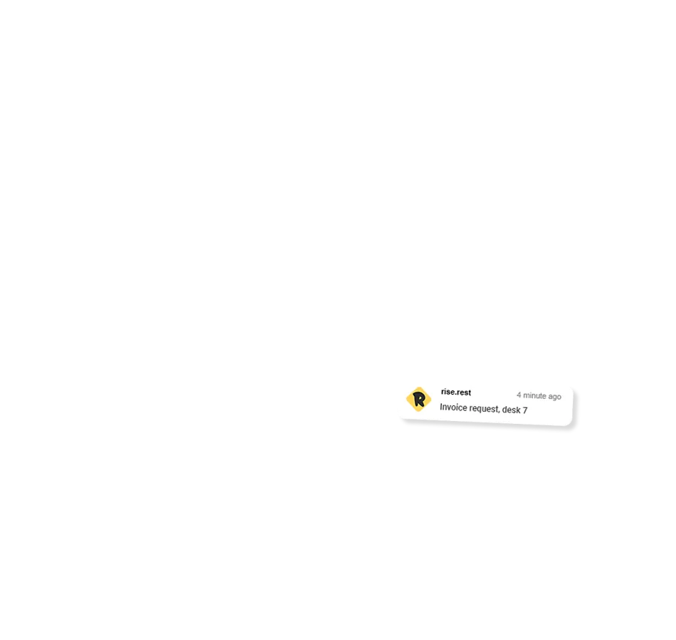 Event in the Rise.Rest e-menu