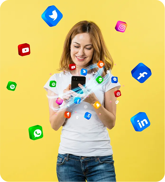 Links to social networks