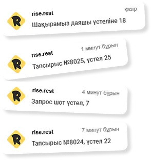 Телеграмдағы тапсырыстар мен шолулар туралы хабарламалар